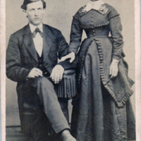 Wedding Portrait of Henry and Emma (Miller) Schweigert